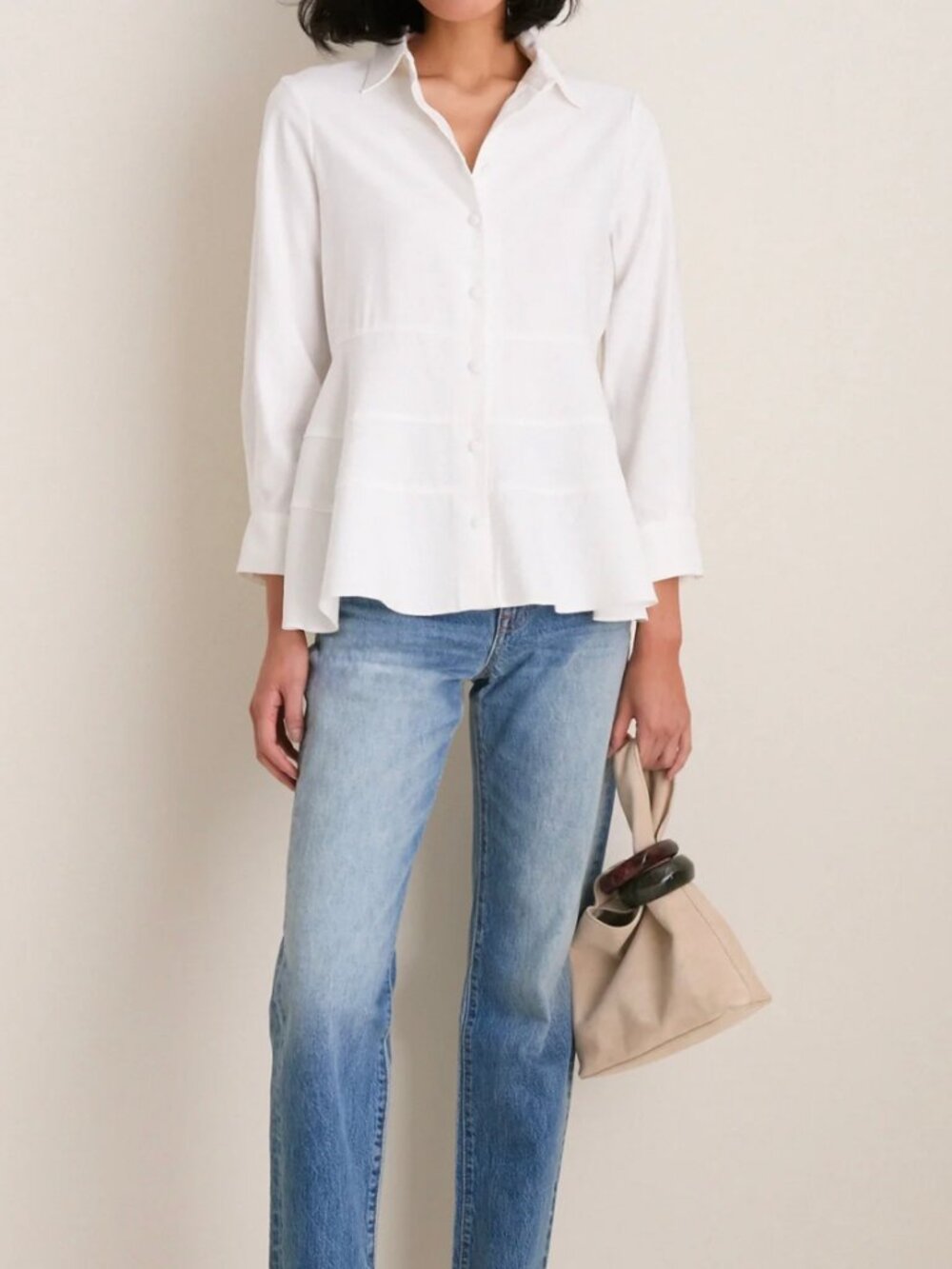 Pomander Place White Ashlen Blouse